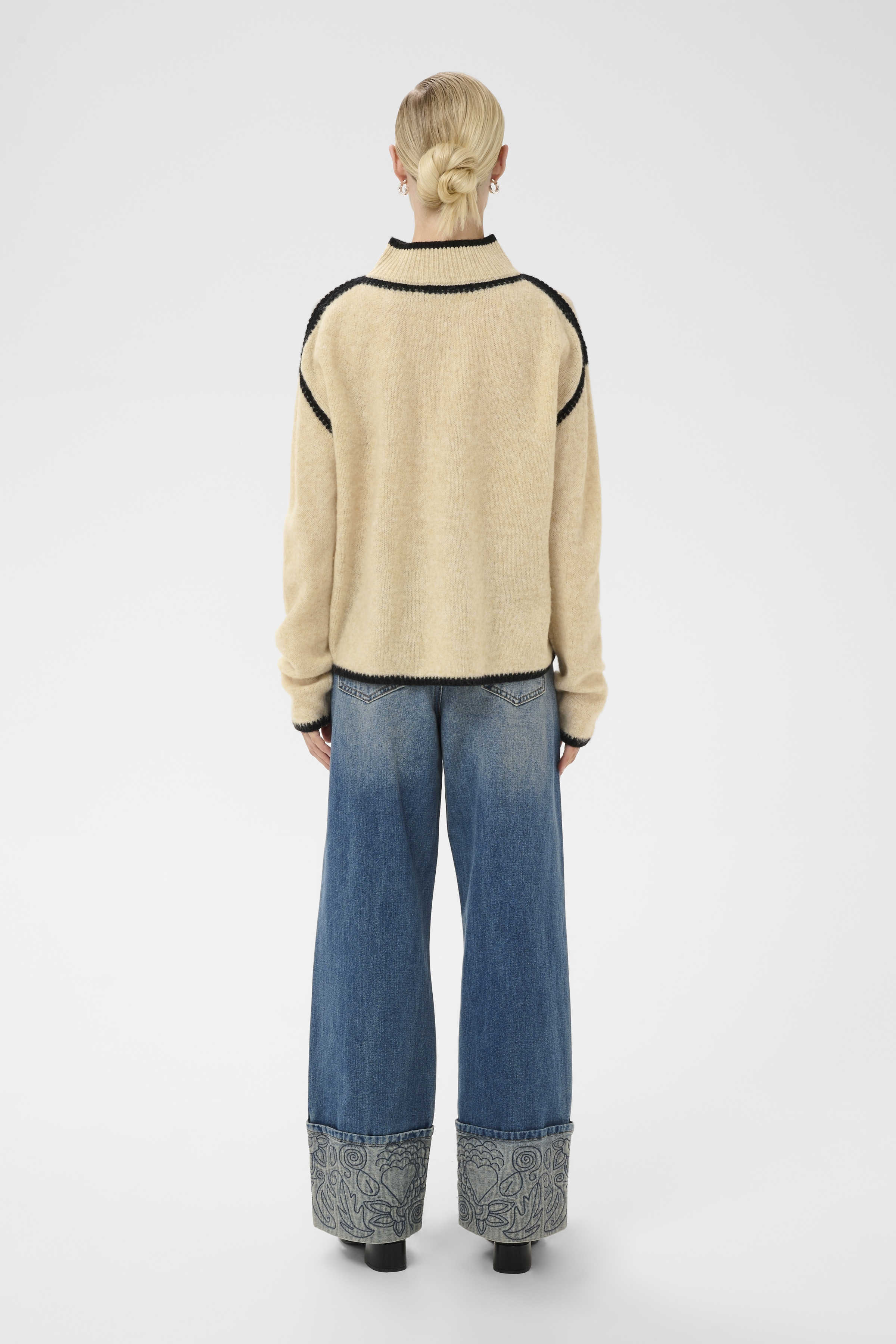 CUjia Katrina Turtleneck Whitecap Melange - 6