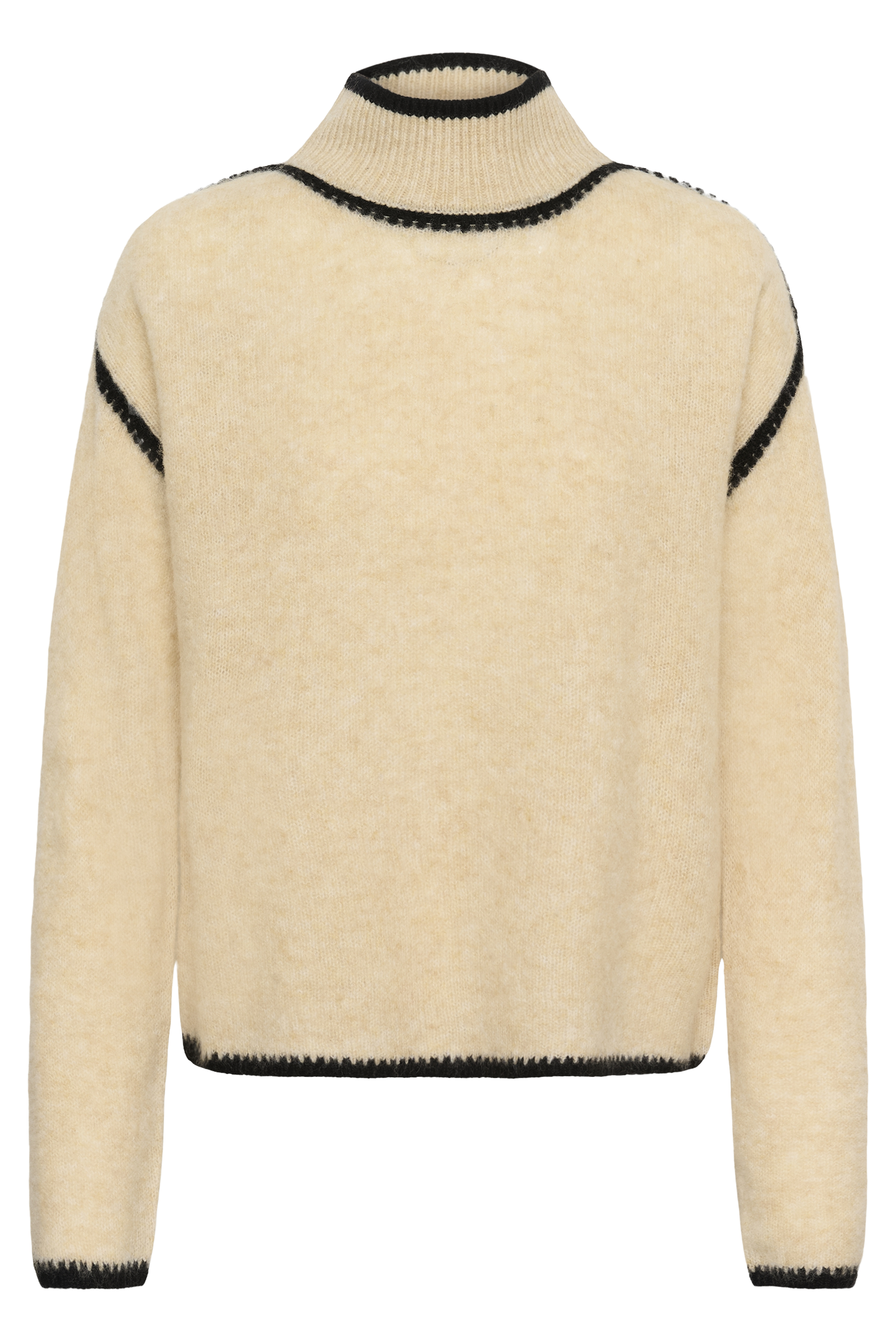 CUjia Katrina Turtleneck Whitecap Melange