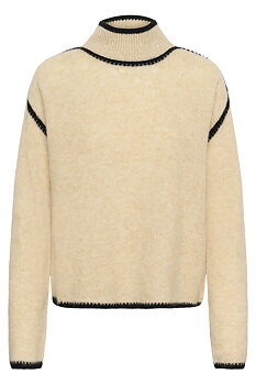 CUjia Katrina Turtleneck Whitecap Melange