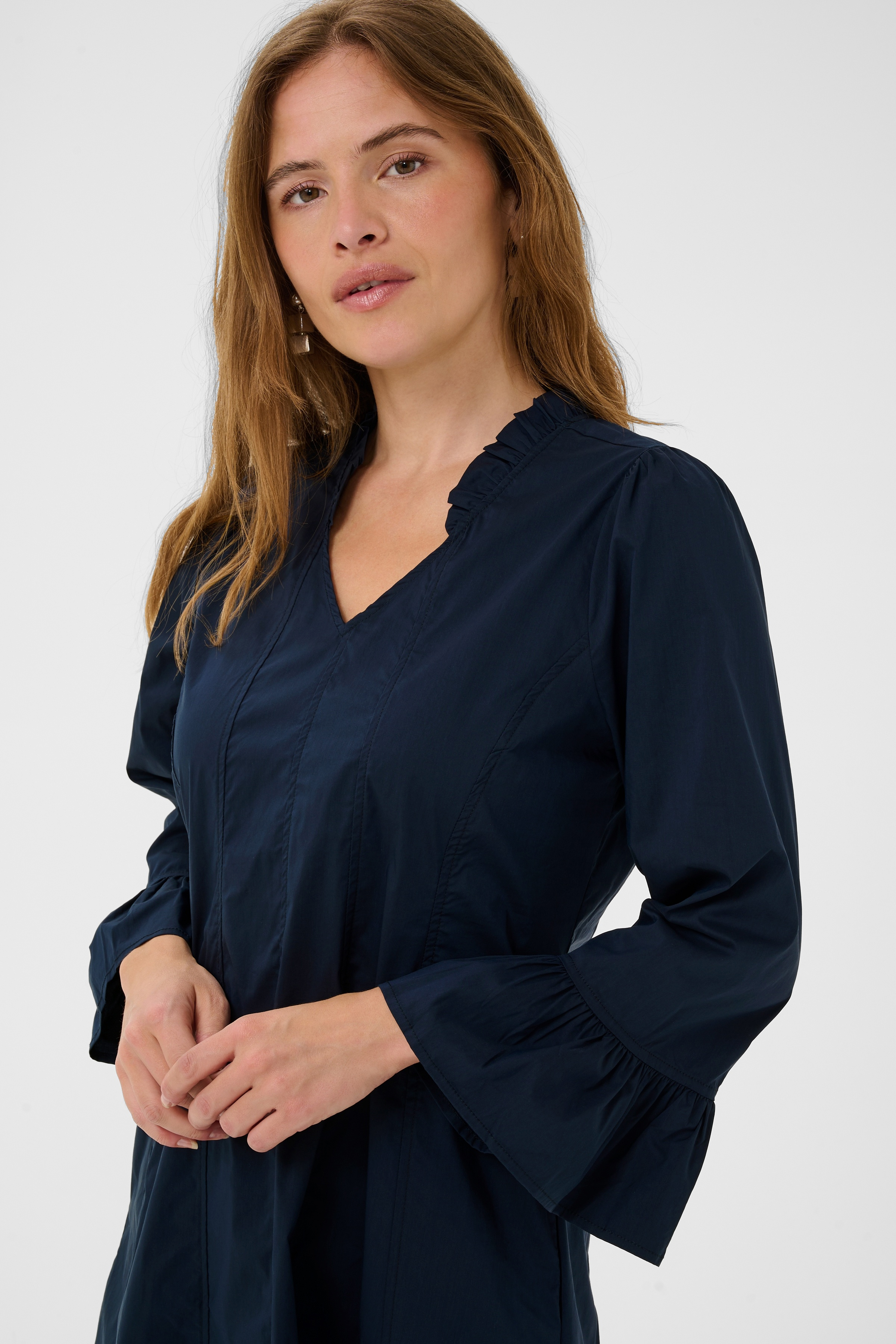 CUdaiva Antoinett Short Dress Blue Iris - 3
