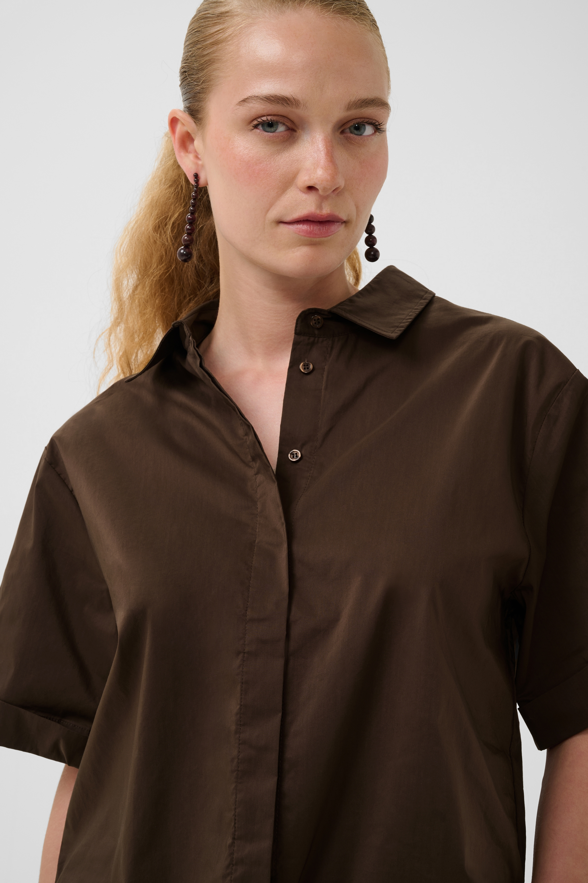 CUdaiva Antoinett SS Shirt Coffee Bean - 3
