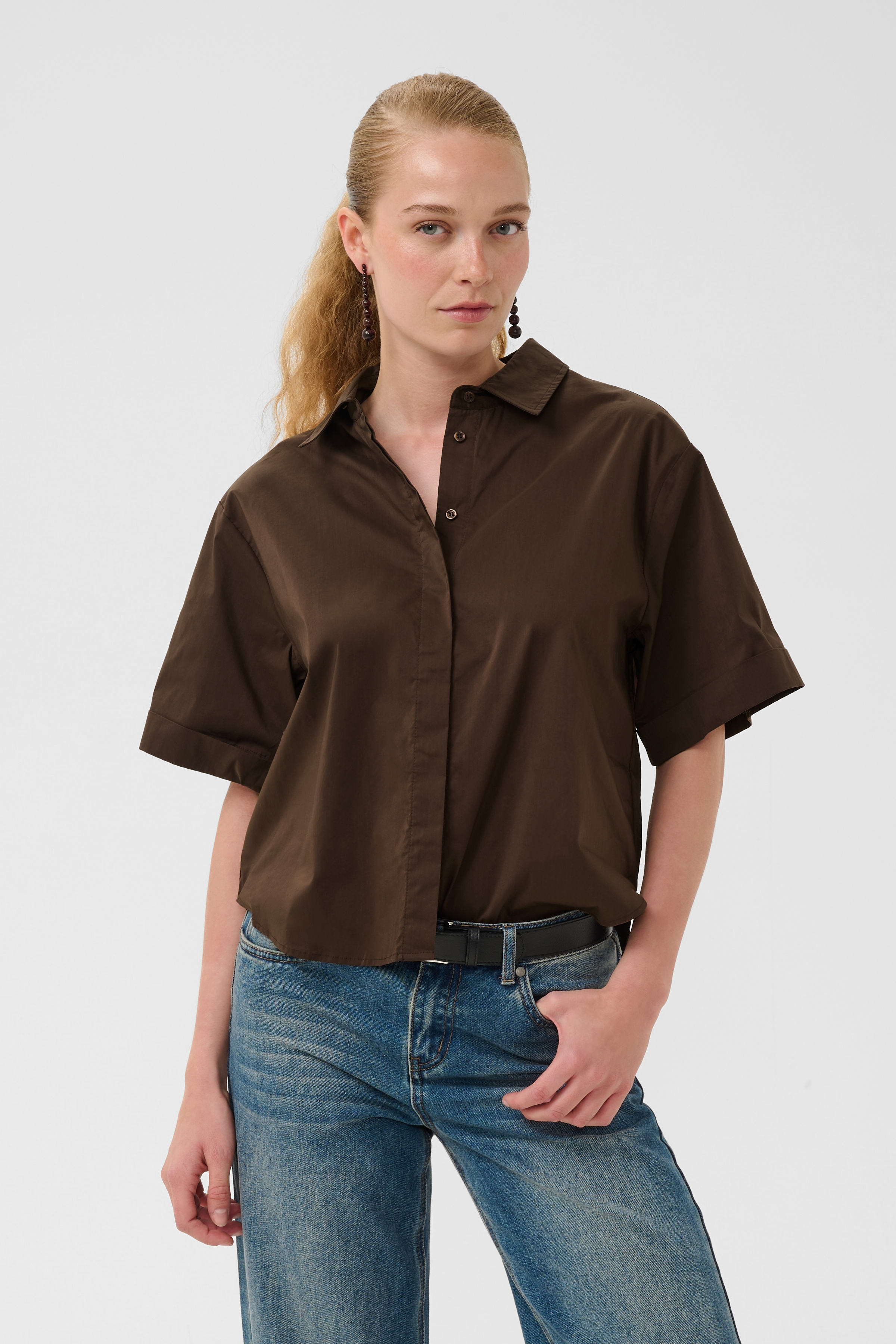 CUdaiva Antoinett SS Shirt Coffee Bean - 7