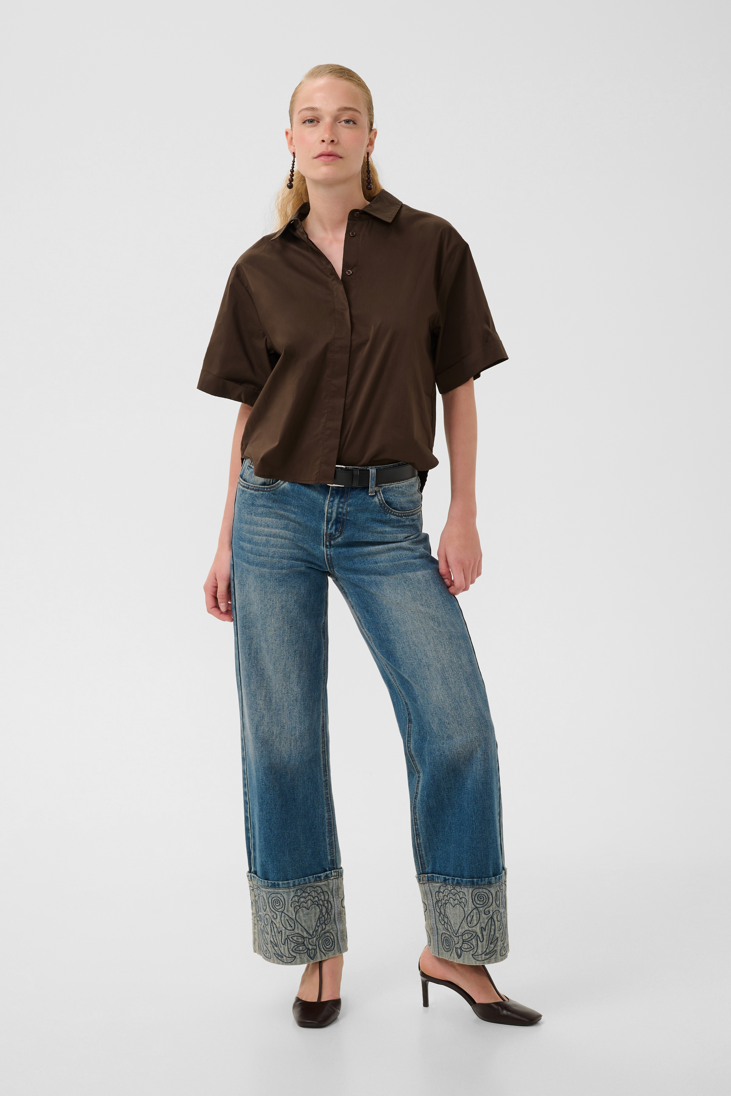 CUdaiva Antoinett SS Shirt Coffee Bean - 5