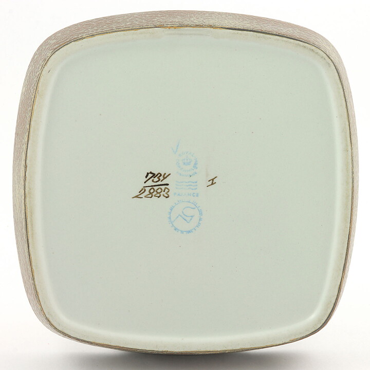Nils Thorsson (Baca 1965) Squared Bowl with Abstract Decor  17 cm  #734-2883