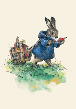 Elise Hurst : Storytime Reading Rabbit - Kort med kuvert