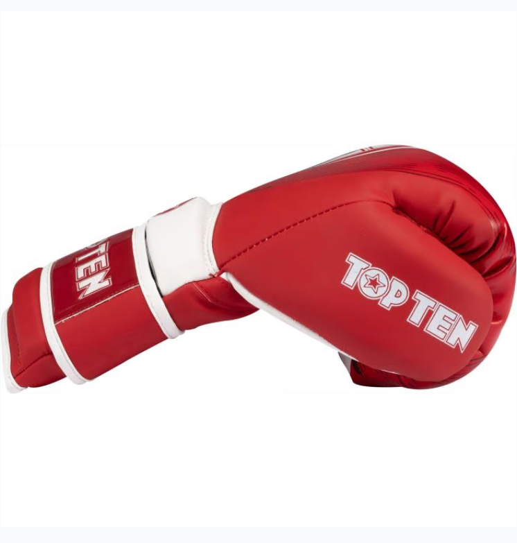 Topten Matchglove WAKO NTB MARKS  10 oz, Red - 2