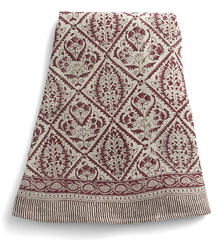 Chamois Rund Linneduk Jaipur Red
