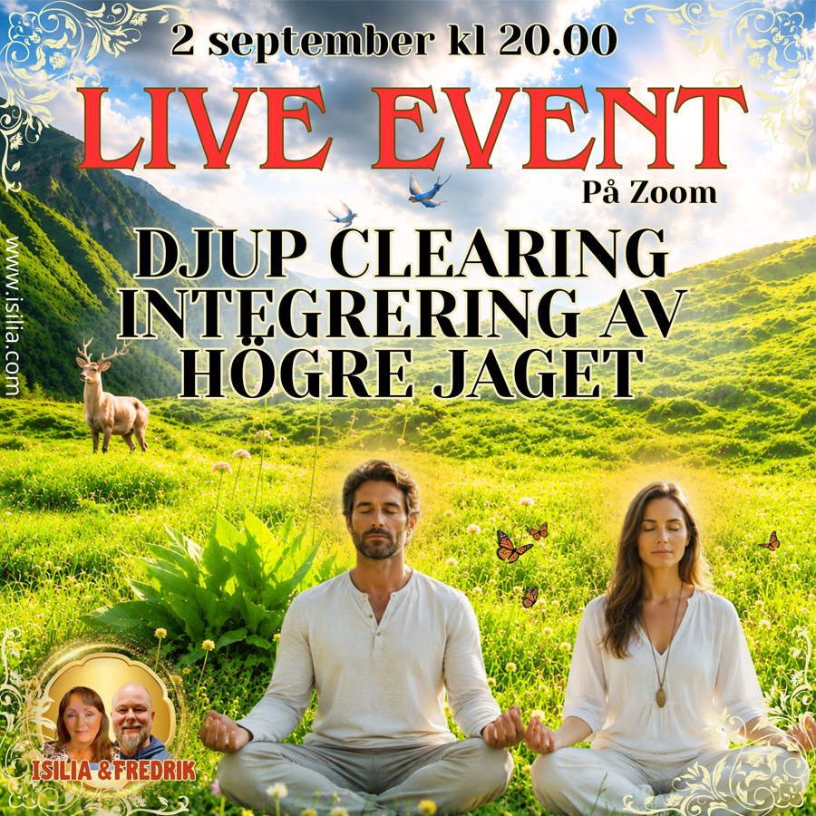 Live Event - Djup Clearing & integrering Högre jaget 2 sep 20.00