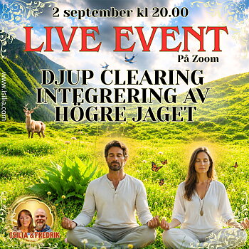Live Event - Djup Clearing & integrering Högre jaget 2 sep 20.00