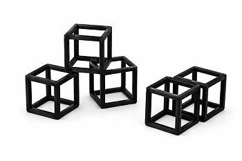 AQV Räkkub 20mm - Svart - 5 pack