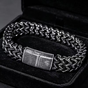 Armband "Double Curb" i 304L Rostfritt stål 8mm med magnetlåsning
