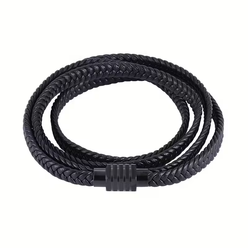 Läderarmband i 2 lager - 4