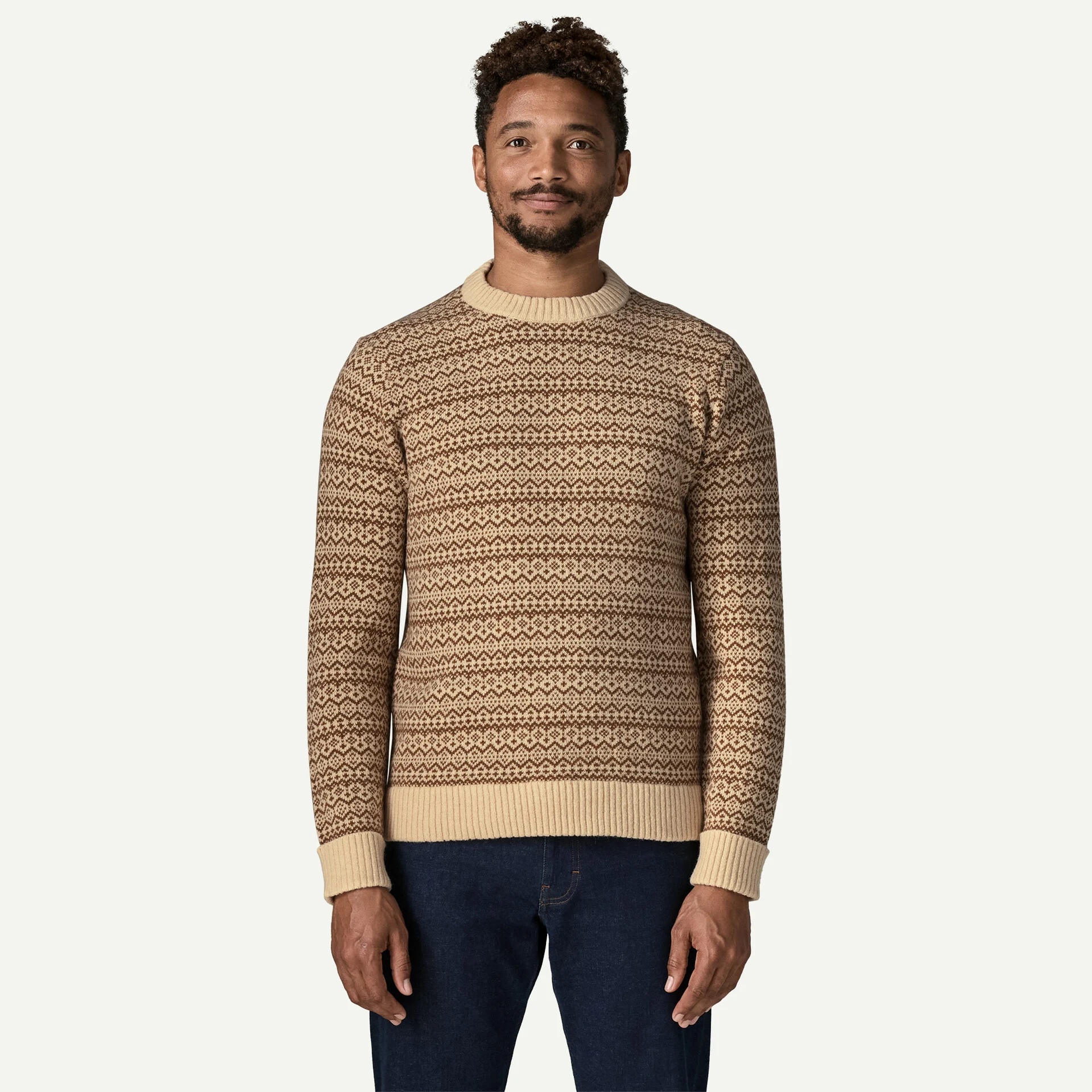 Patagonia tröja recycled wool natural