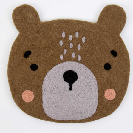 A World of Craft BEAR Sittdyna i handtovad ull - Brun - 2