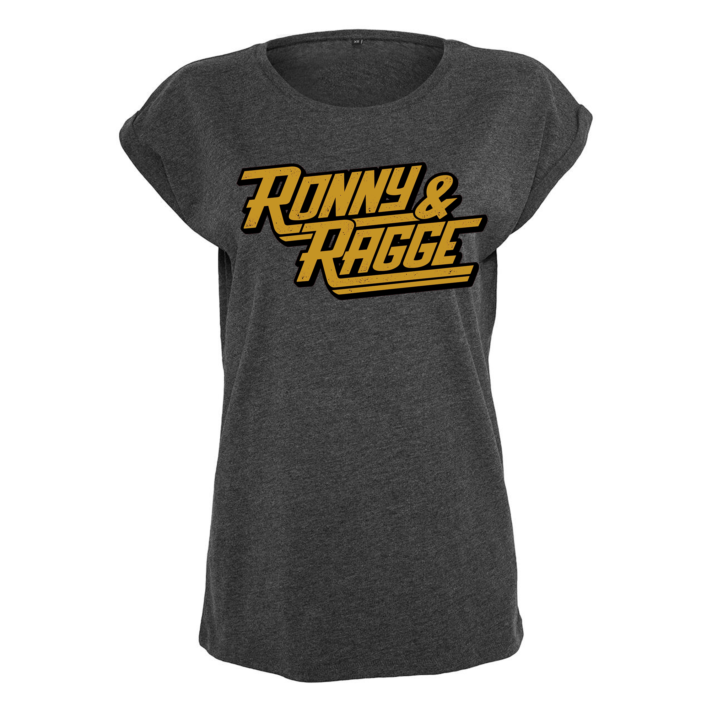 RONNY & RAGGE - T-SHIRT DAM, LOGO (GREY)