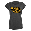 RONNY & RAGGE - T-SHIRT DAM, LOGO (GREY)