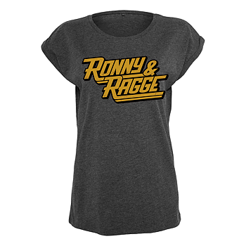 RONNY & RAGGE - T-SHIRT DAM, LOGO (GREY)