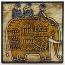 Lisa Larson (Unik 1961) Exceptional Elephant Wall Plaque 23 cm (3)