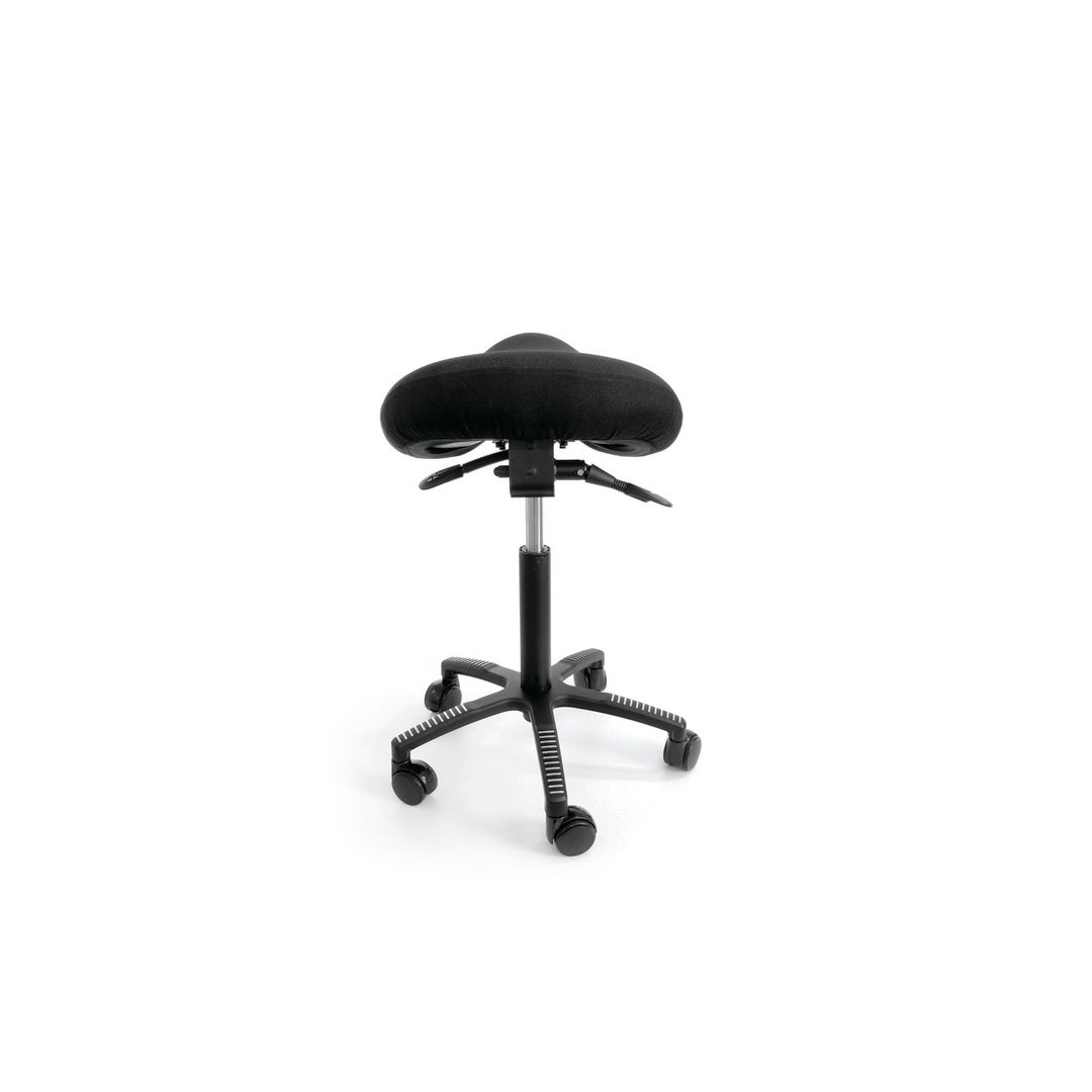 Sadelstol SOFT tyg svart - 3