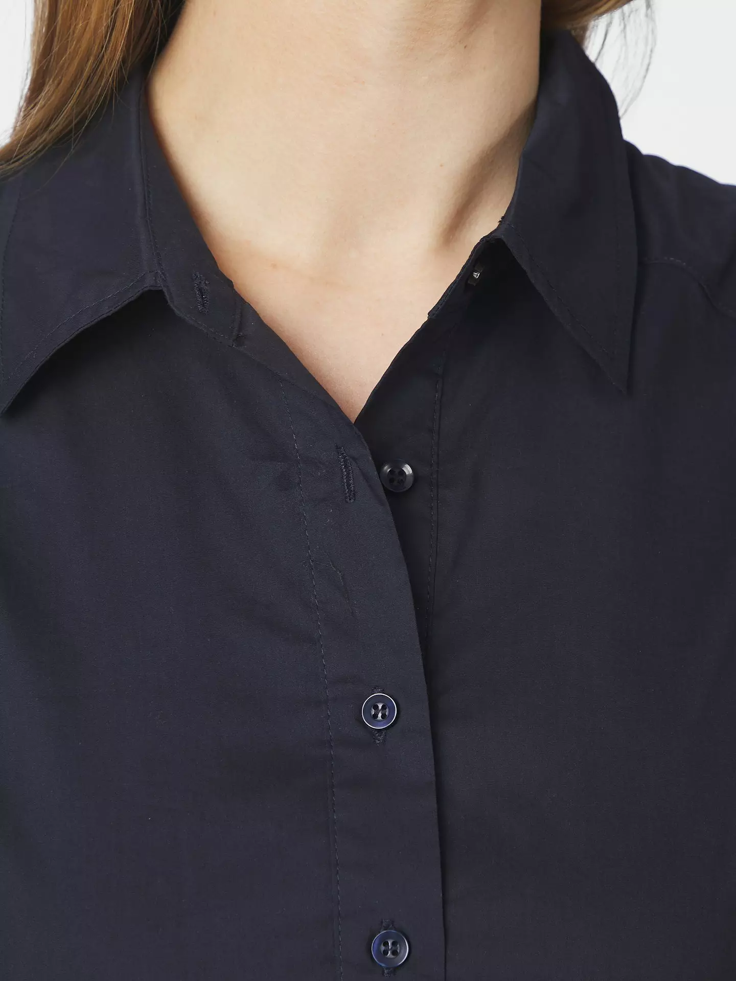 Neo Noir -  Bentha Poplin Dress Navy - 3