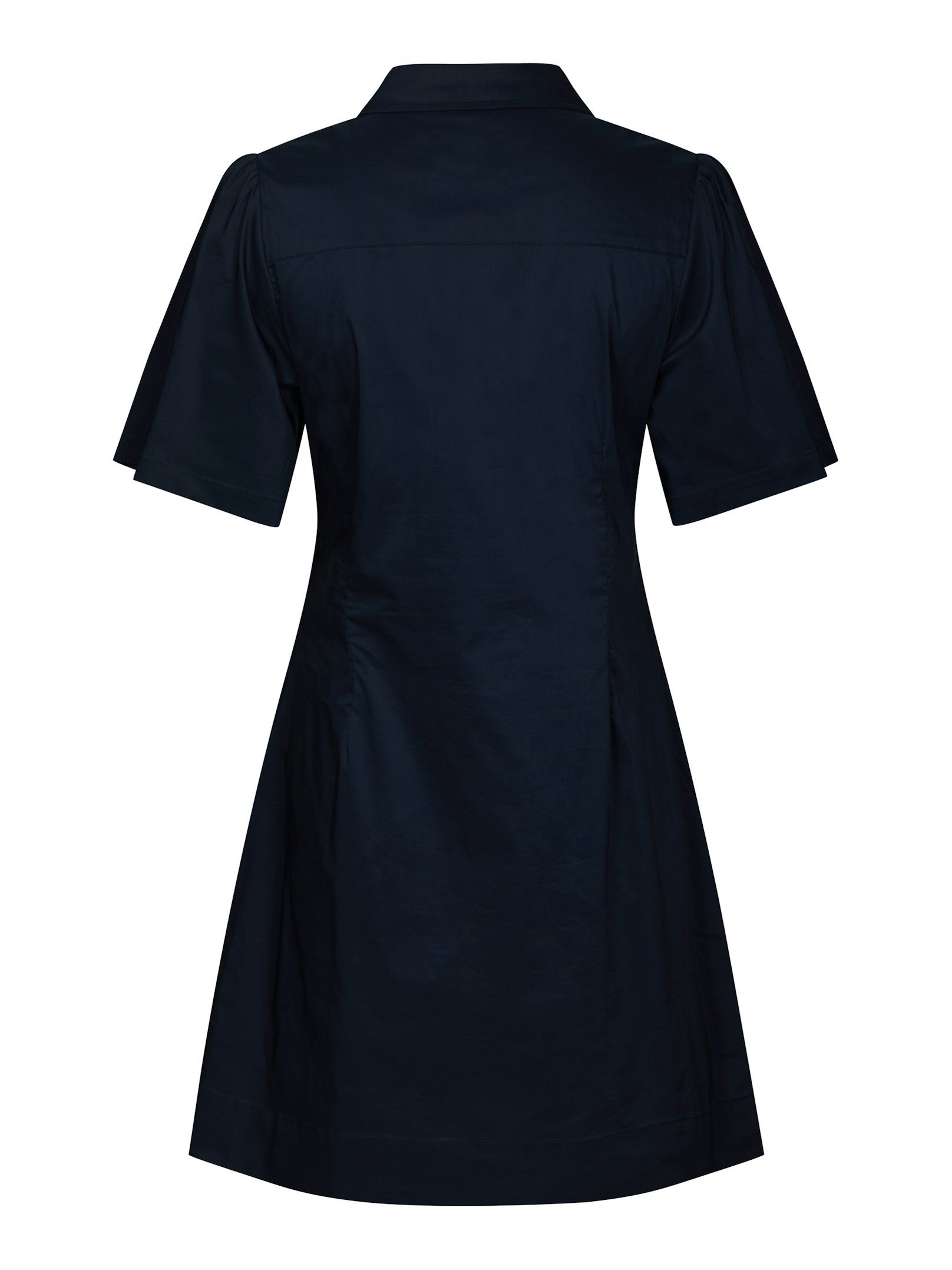 Neo Noir -  Bentha Poplin Dress Navy - 7