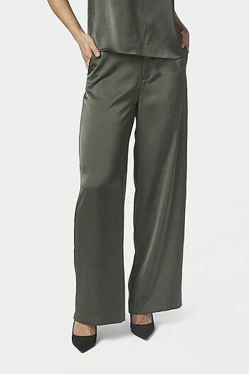 Neo Noir - Emmet Heavy Sateen Pants Deep Green