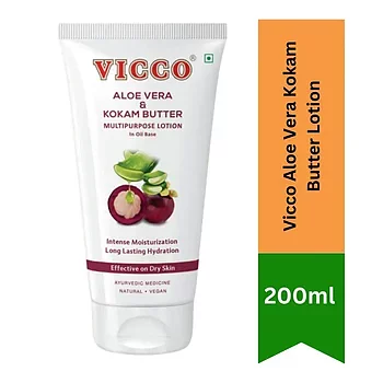 Body Lotion Aloe Vera & Kokam Butter 200ml, Vicco