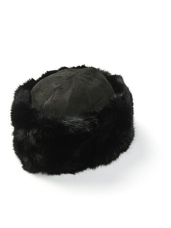 Neo Noir  - Nappi Faux Fur Hat Black