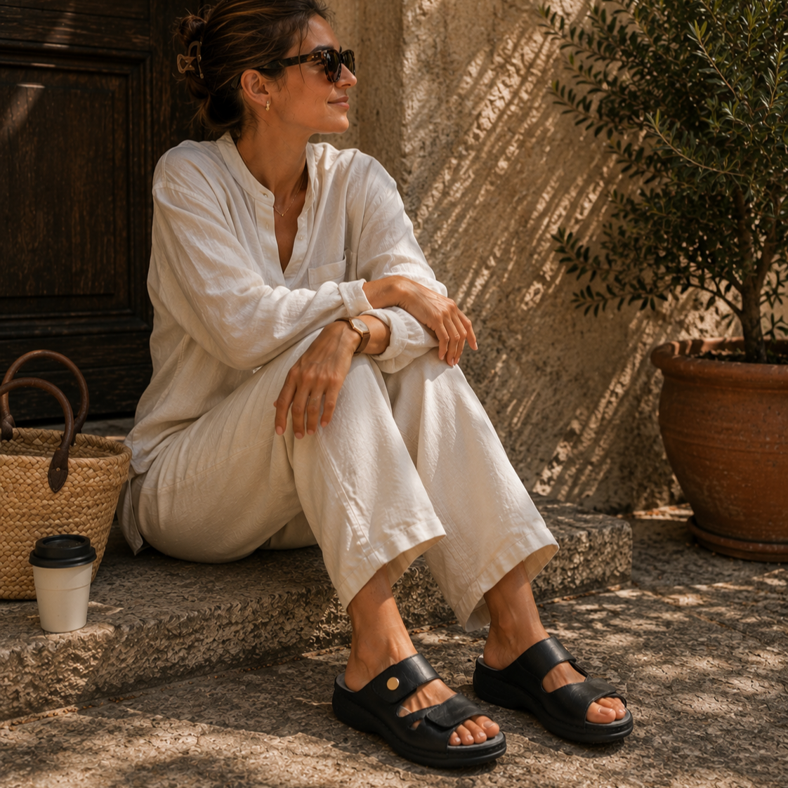 2670 Ergoflex Sandal Svart - 4