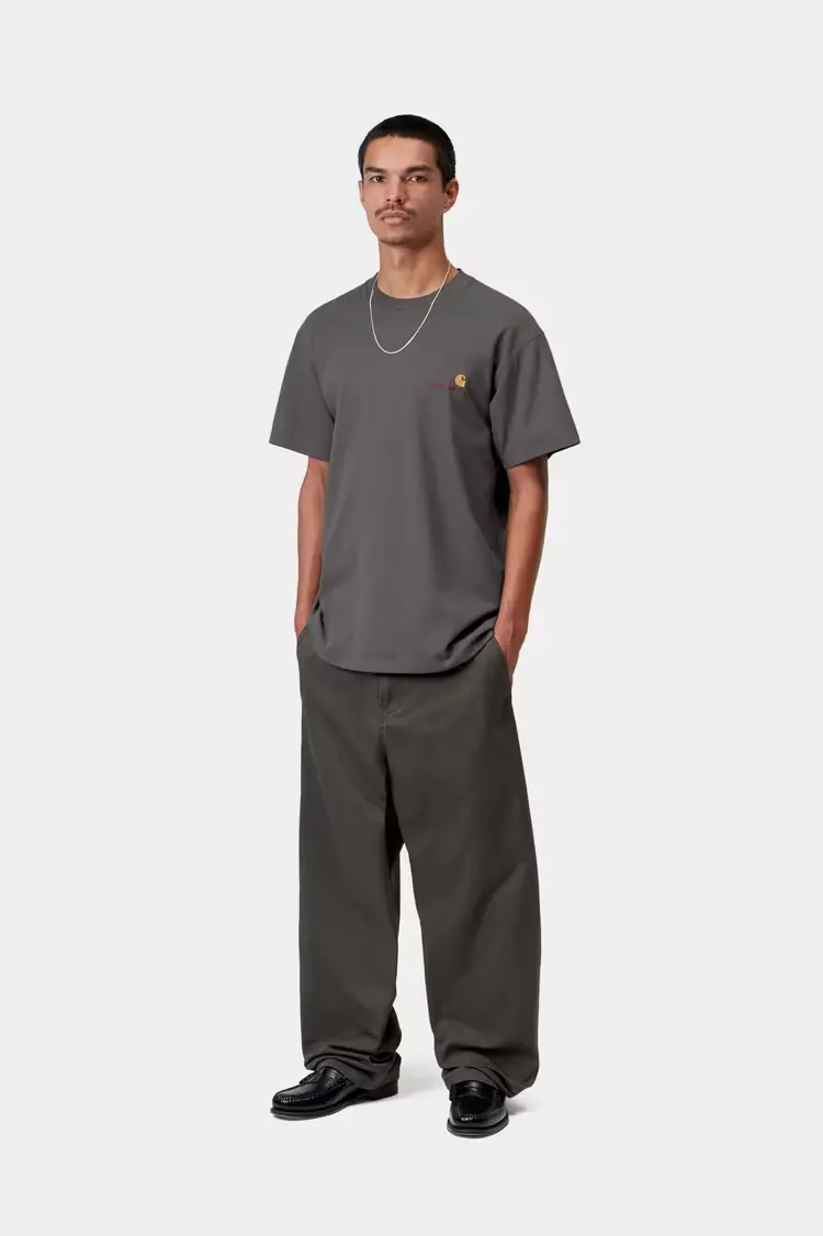 Carhartt WIP American Script T-shirt Graphite - 3