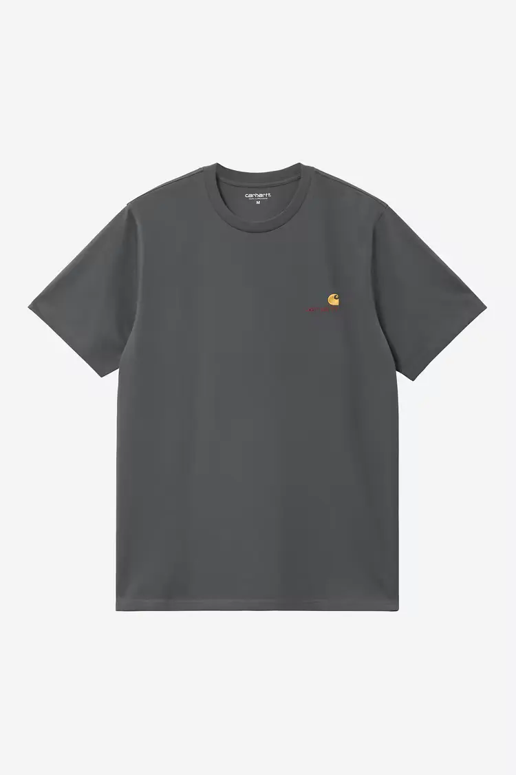 Carhartt WIP American Script T-shirt Graphite - 4
