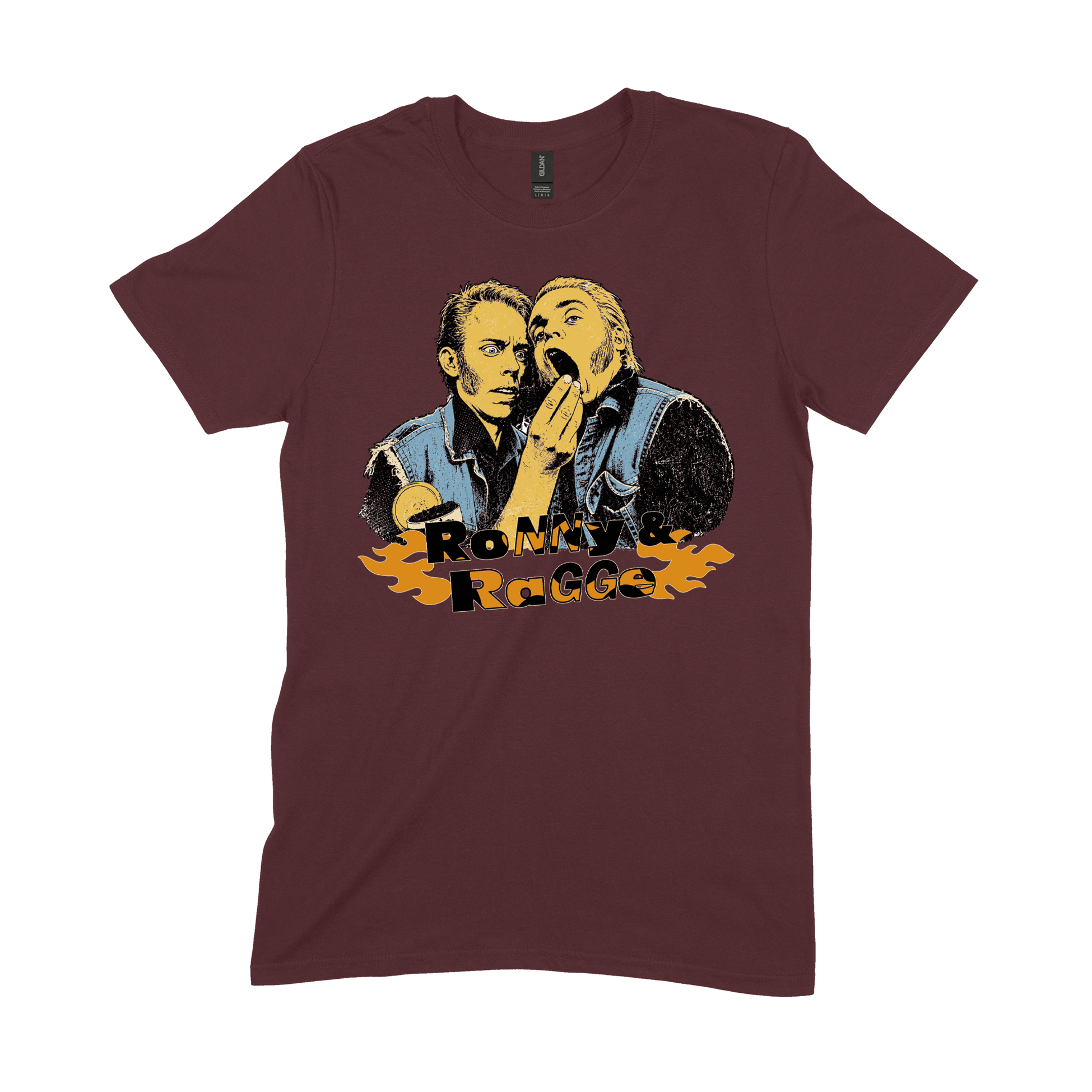 RONNY & RAGGE - T-SHIRT, SNUS (MAROON)