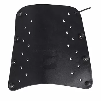 White Feather Armguard Lightning Leather Black 