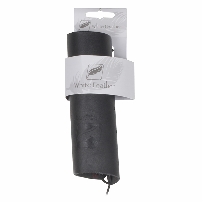 White Feather Armguard Lightning Leather Black  - 2