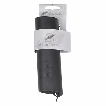 White Feather Armguard Lightning Leather Black 