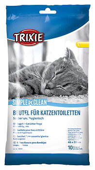 Trixie Simple 'n' Clean Kattlådepåsar Large 46x59cm 10-Pack