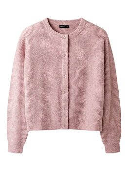 NLFKLEAVE LS SHORT KNIT CARDIGAN NOOS Bleached Mauve