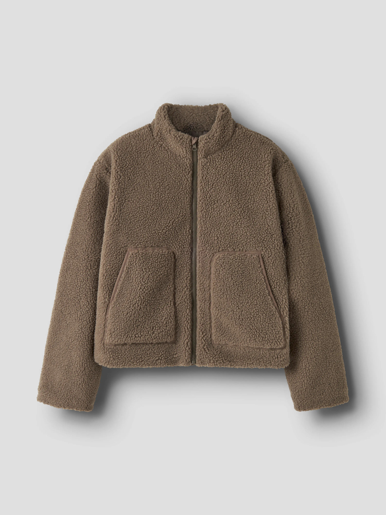 NLFMAJOS SHORT SHERPA JACKET Shitake - 2