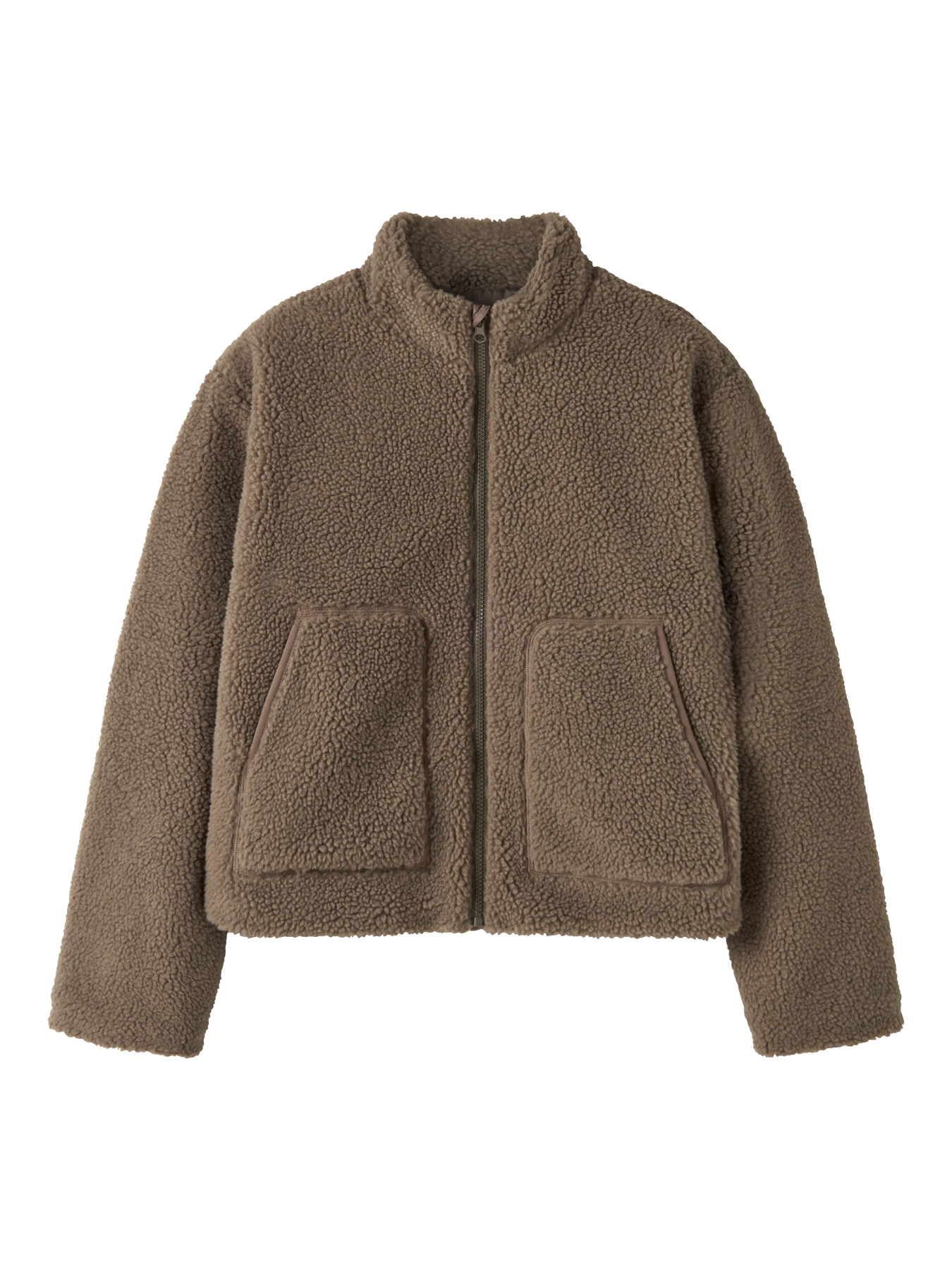 NLFMAJOS SHORT SHERPA JACKET Shitake