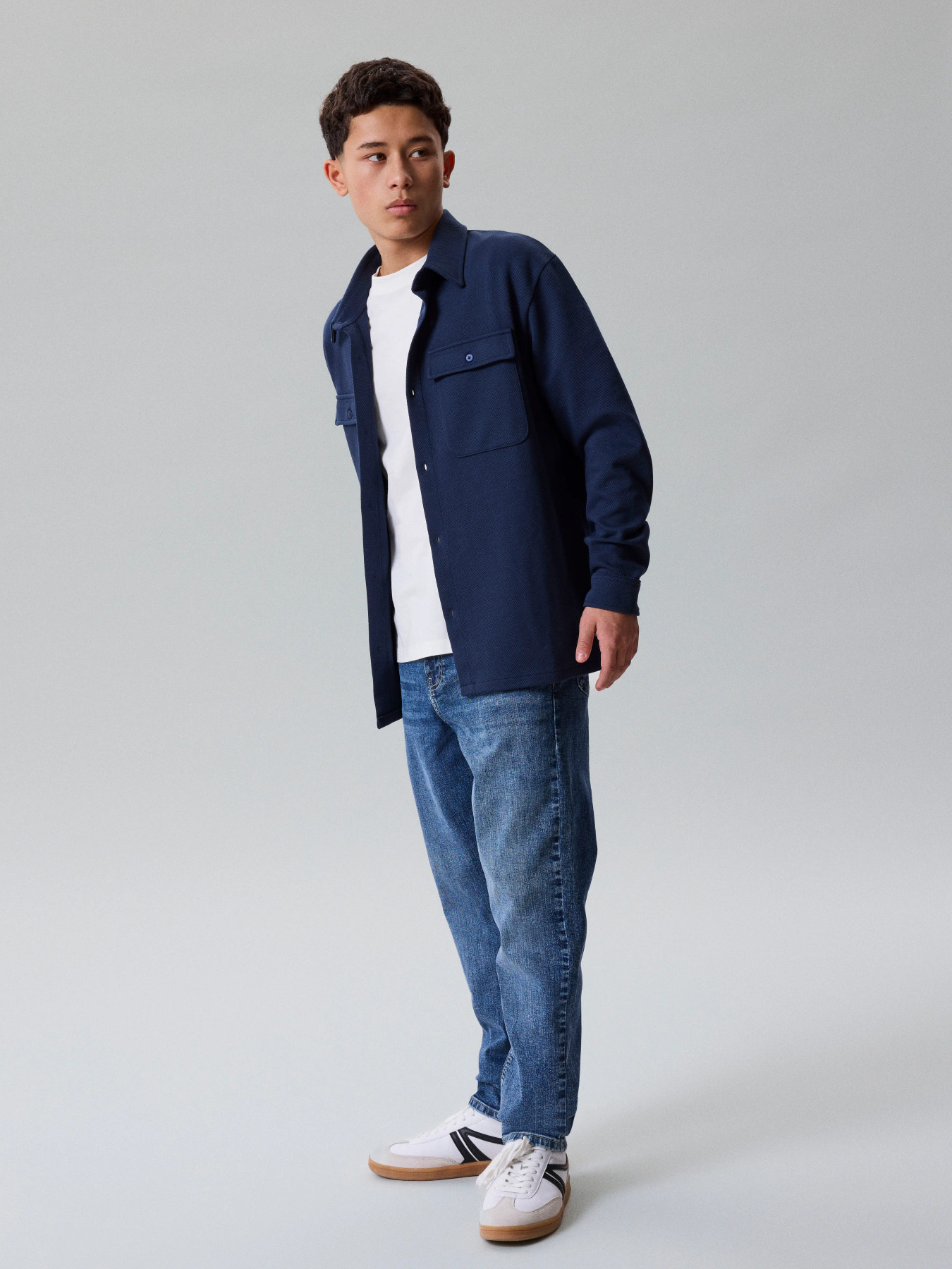 NLMDARIN LS OVERSHIRT Navy Blazer - 6