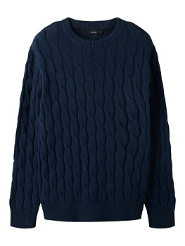 NLMNAIBLE LS O-NECK KNIT Navy Blazer