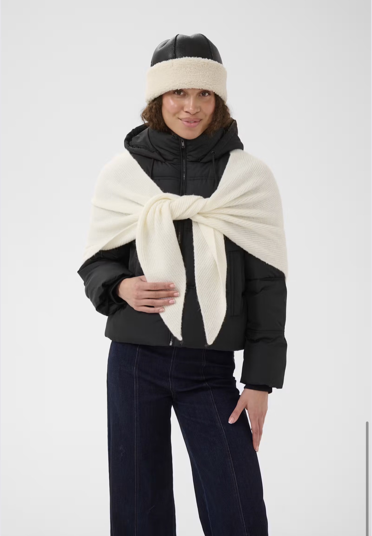 Saint Tropez Alullu Scarf Vit - 3