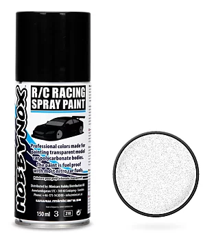 Metallic White R/C Racing Spray Paint 150 ml