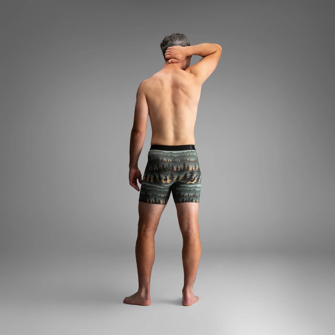 CLASSIC ICON BOXER BRIEF PRINT -  FOREST STAG DEEPEST SPRUCE - 6