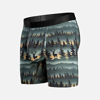 CLASSIC ICON BOXER BRIEF PRINT -  FOREST STAG DEEPEST SPRUCE