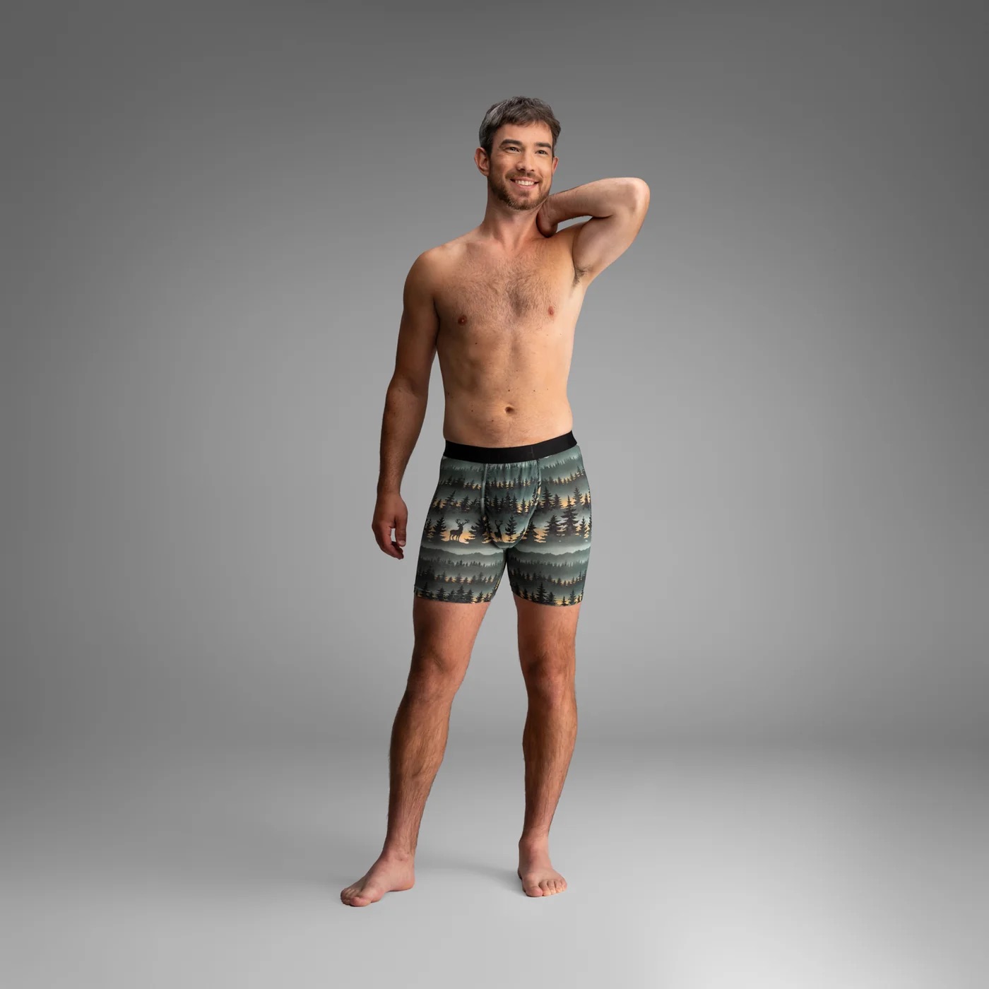 CLASSIC ICON BOXER BRIEF PRINT -  FOREST STAG DEEPEST SPRUCE - 2