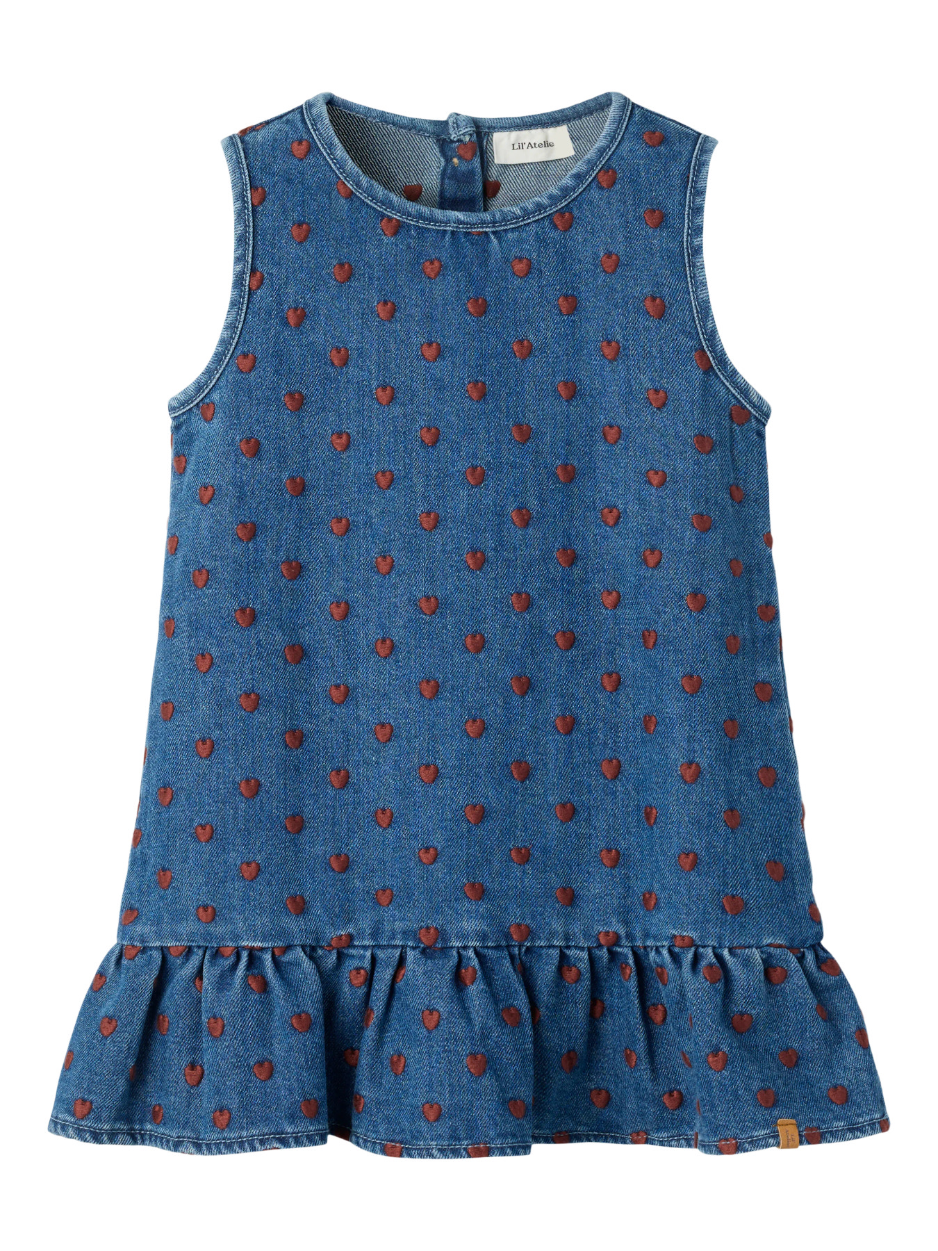 NMFLIVA LEA SPENCER 2001-SE LIL Dark Blue Denim HEARTS
