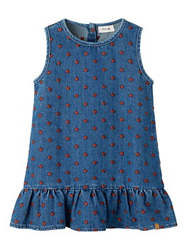 NMFLIVA LEA SPENCER 2001-SE LIL Dark Blue Denim HEARTS