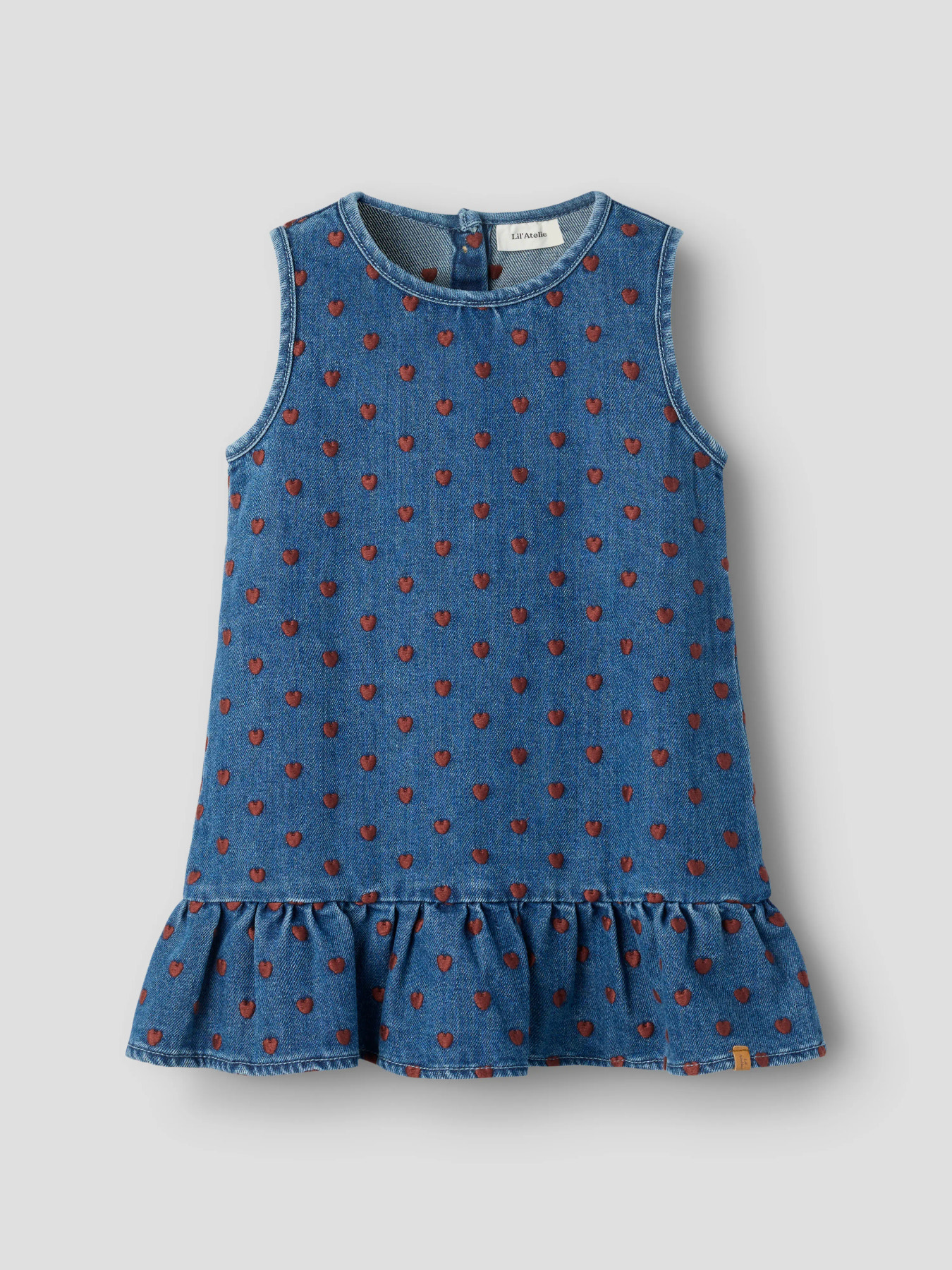 NMFLIVA LEA SPENCER 2001-SE LIL Dark Blue Denim HEARTS - 2