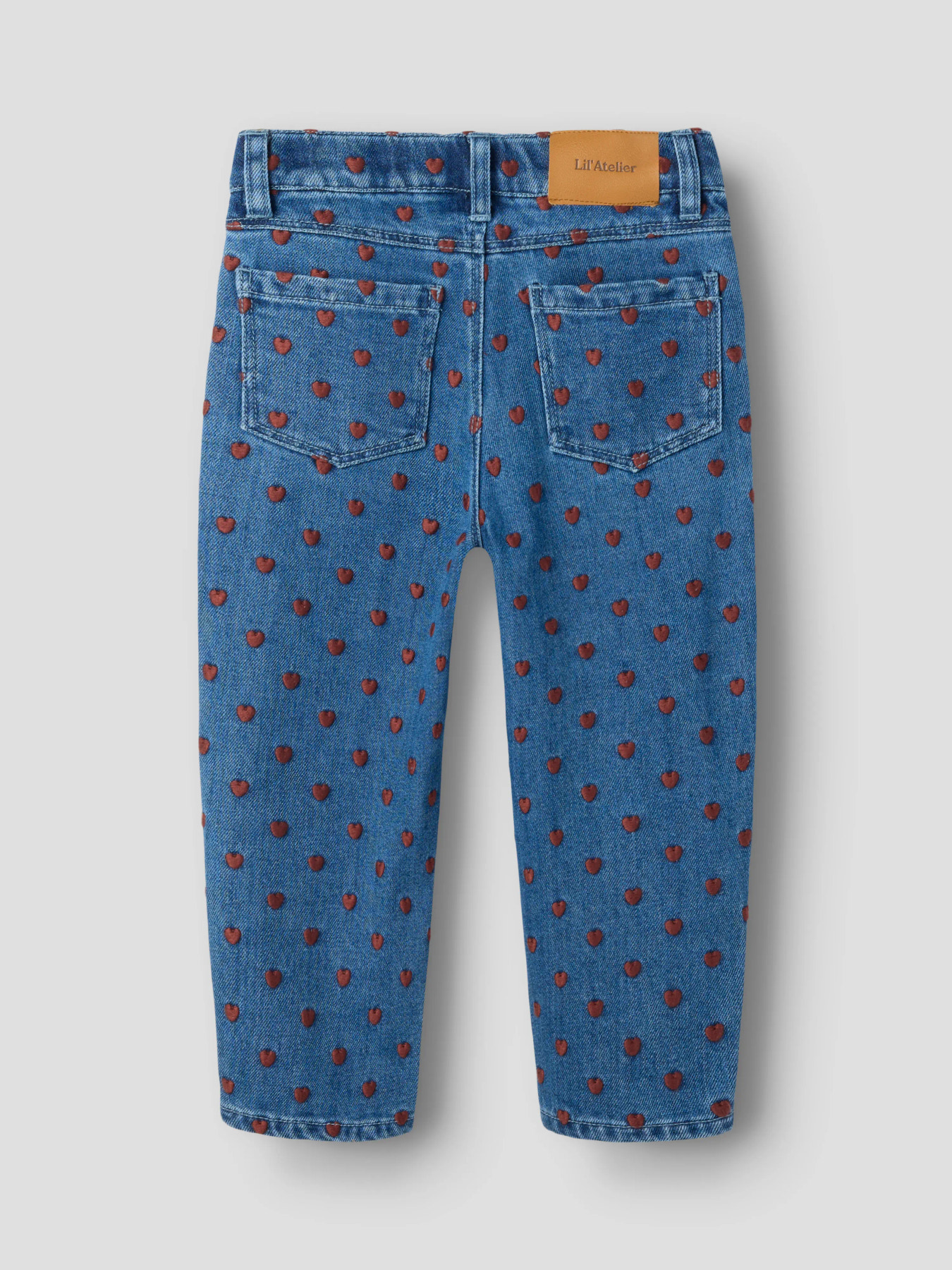 NMFLIVA LOOSE JEANS 2001-SE LIL Dark Blue Denim HEARTS - 3